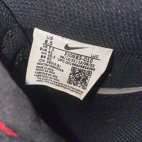 Nike Courtvision low “Bred” size 8.5 - Picture 10 of 10